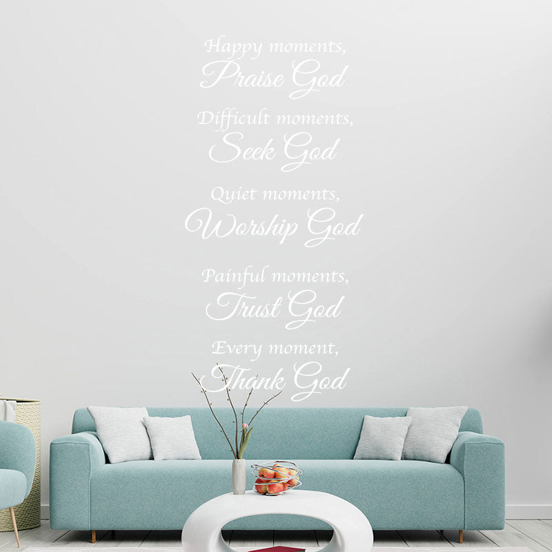 bible happy moments god decals sticker