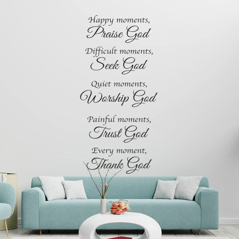 bible happy moments god decals sticker