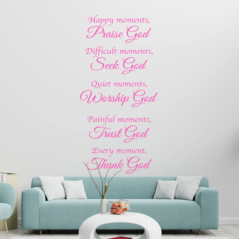 bible happy moments god decals sticker