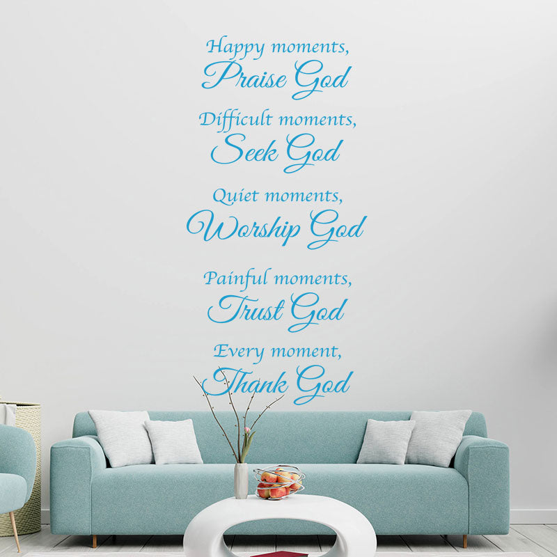 bible happy moments god decals sticker