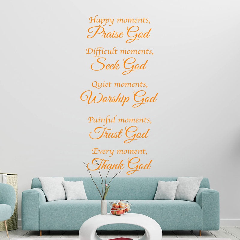 bible happy moments god decals sticker