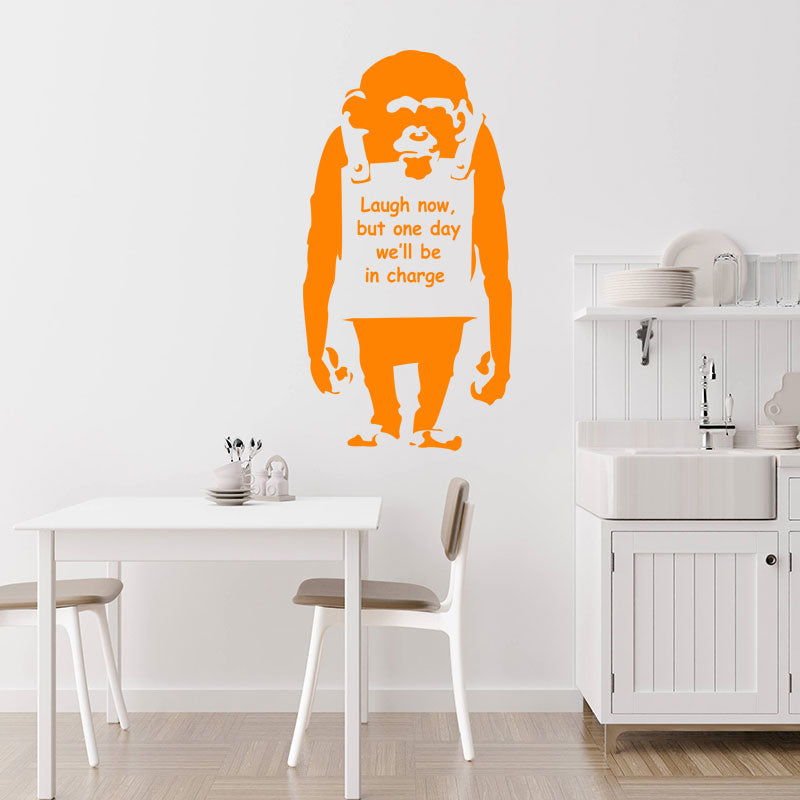 banksy monkey decals wall sticker