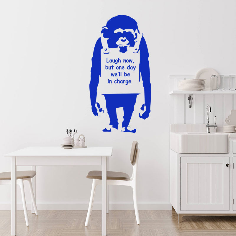 banksy monkey decals wall sticker