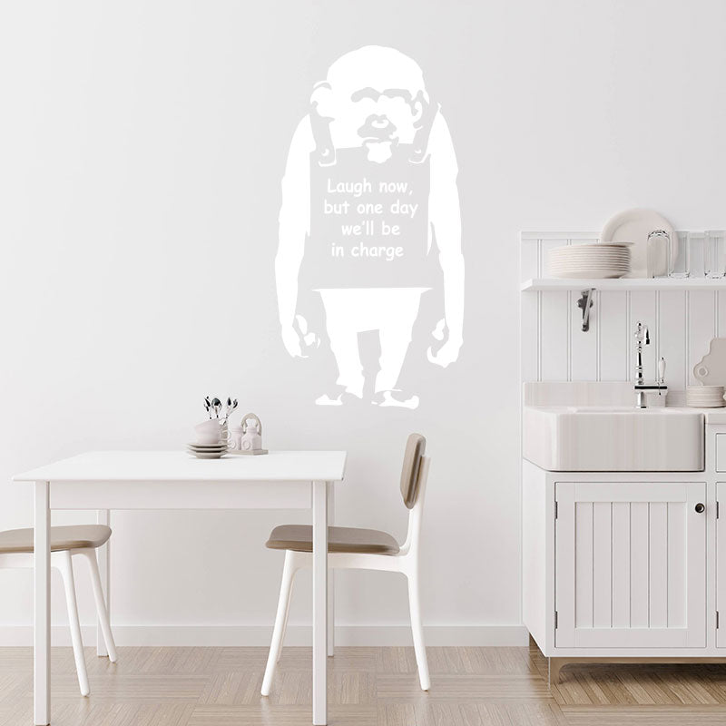 banksy monkey decals wall sticker