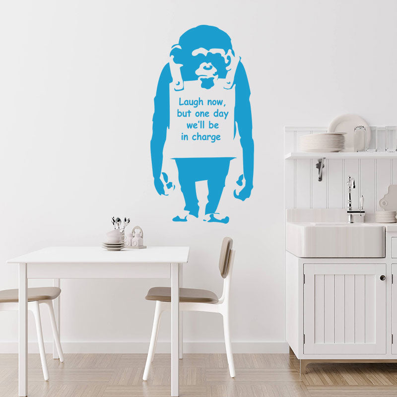banksy monkey decals wall sticker