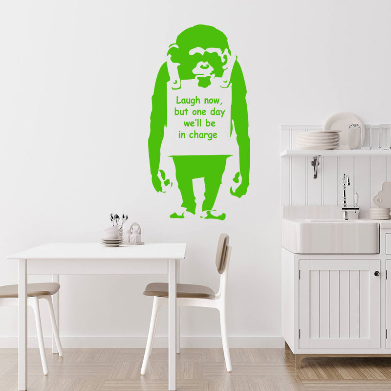 banksy monkey decals wall sticker