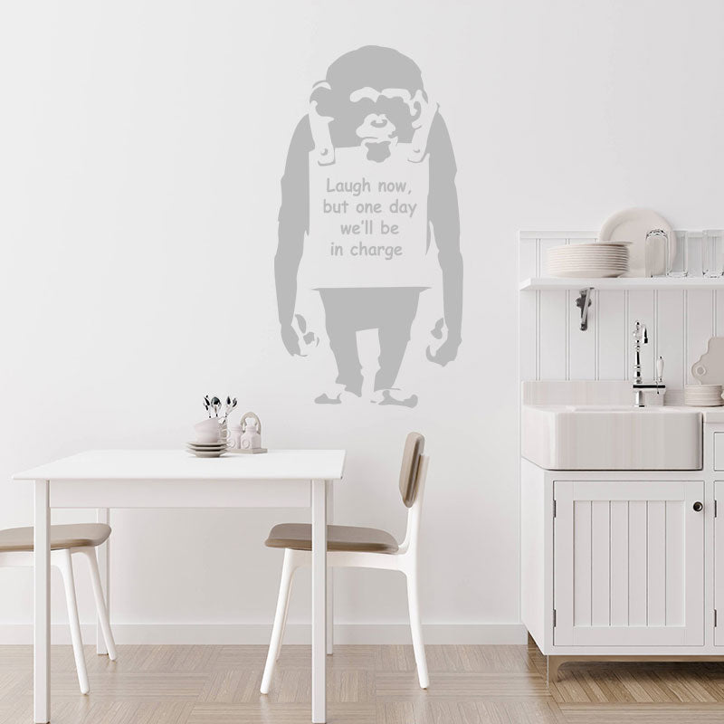 banksy monkey decals wall sticker