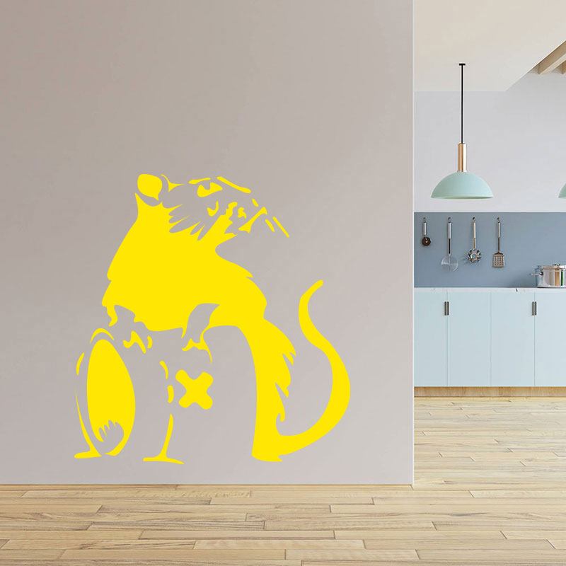 banksy graffiti rat wall art sticker decals
