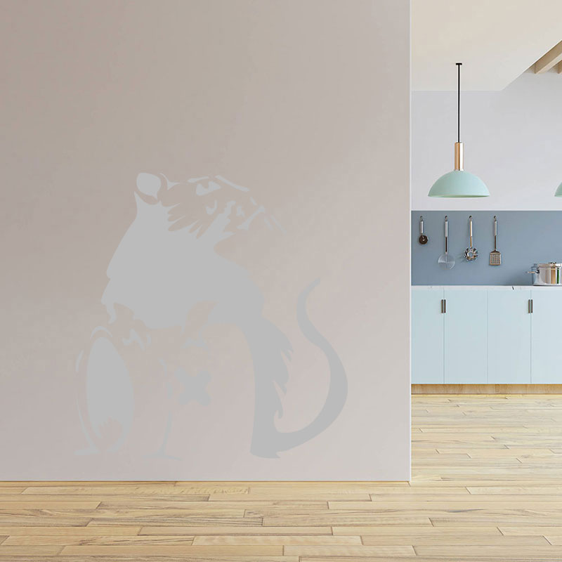 banksy graffiti rat wall art sticker decals
