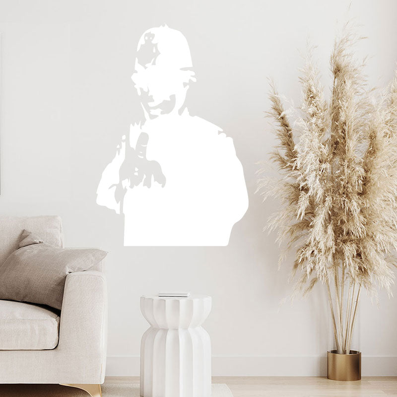 swearing cop rude banksy wall sticker