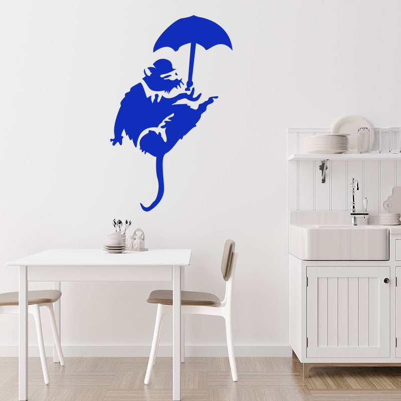 banksy rat art decals wall sticker