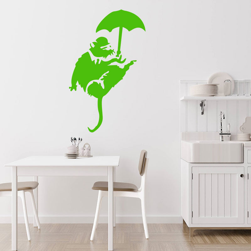 banksy rat art decals wall sticker