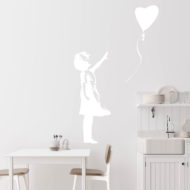 balloon girl wall art sticker decal