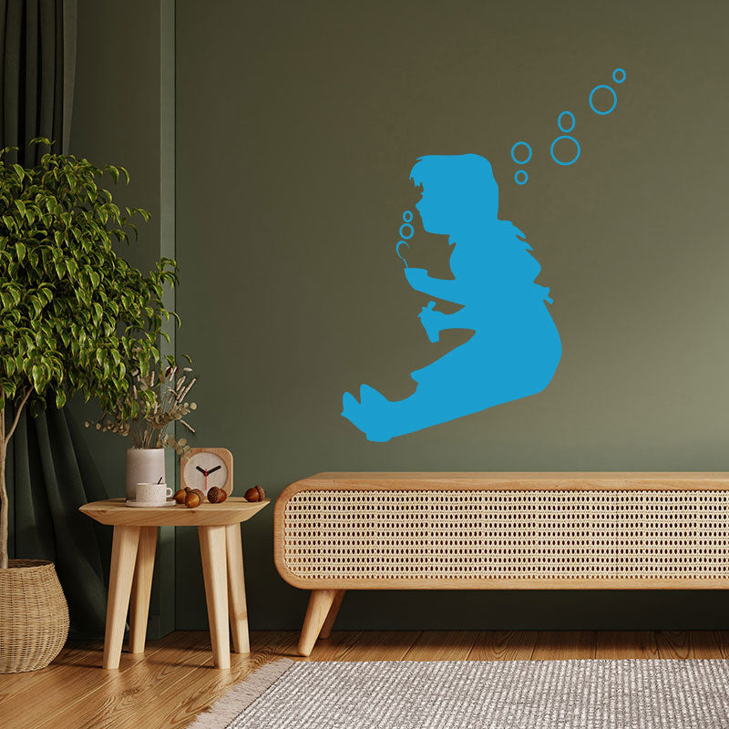 bubble girl wall art sticker decal wall sticker