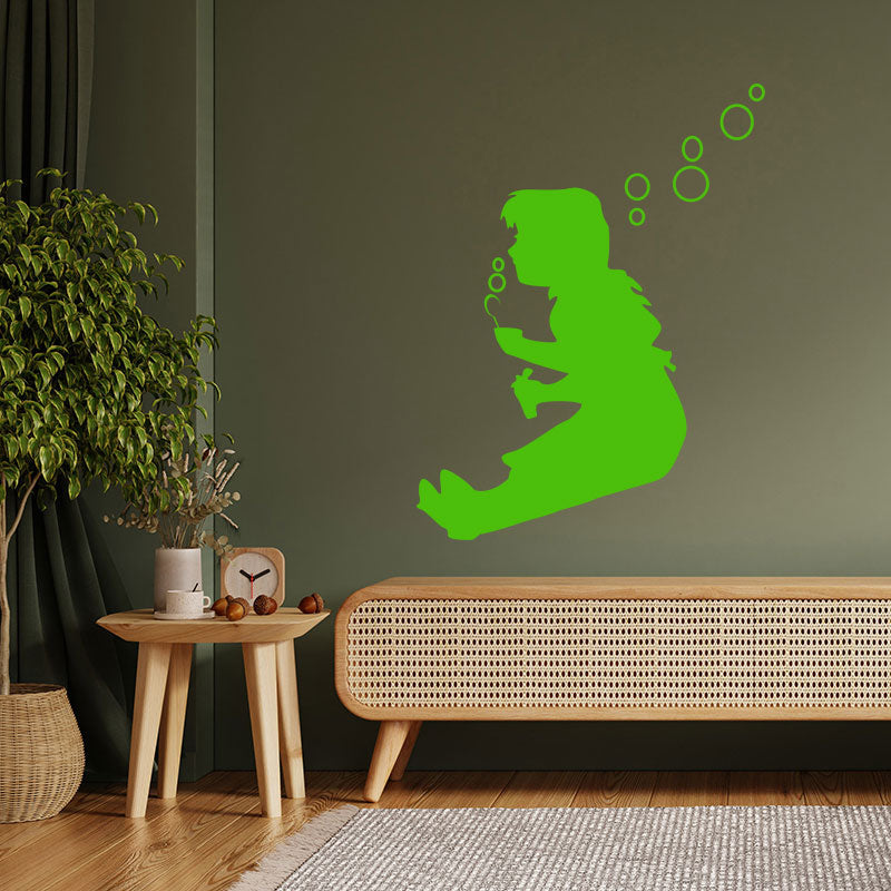 bubble girl wall art sticker decal wall sticker