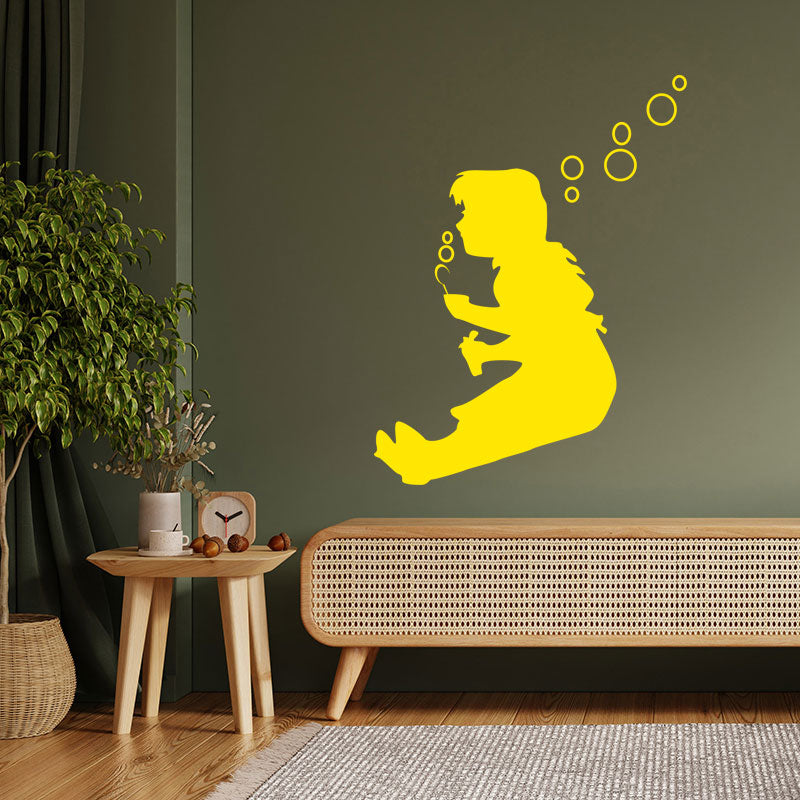 bubble girl wall art sticker decal wall sticker