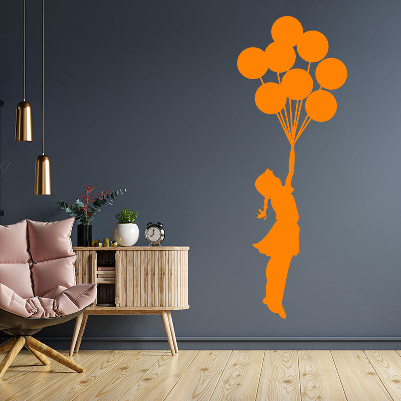 balloon girl decal banksy style sticker