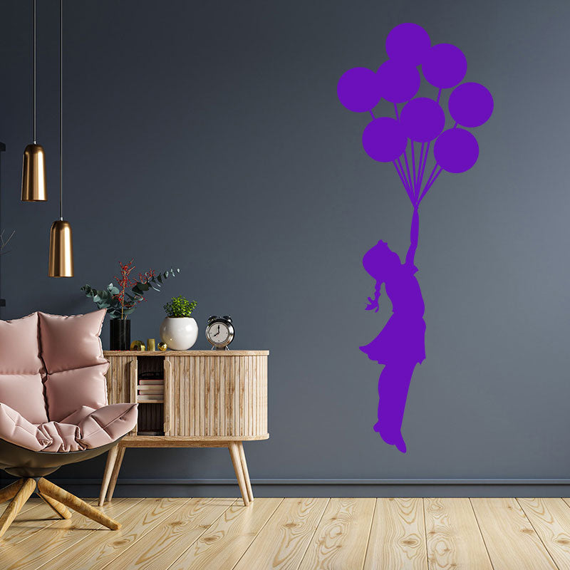 balloon girl decal banksy style sticker