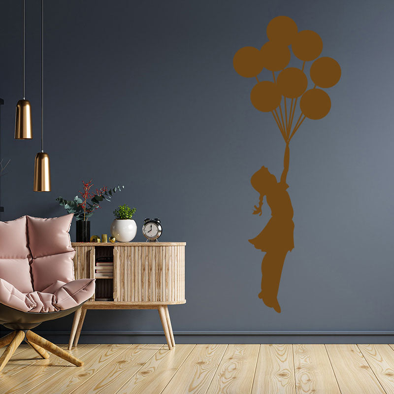 balloon girl decal banksy style sticker
