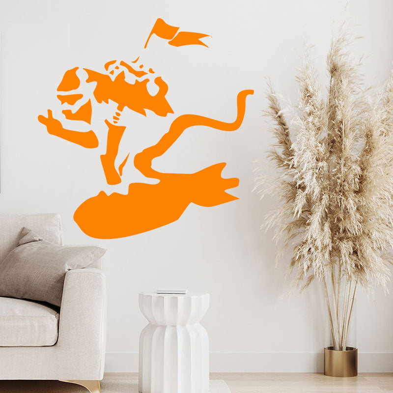surf monkey art decals banksy wall sticker