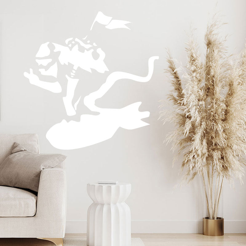 surf monkey art decals banksy wall sticker