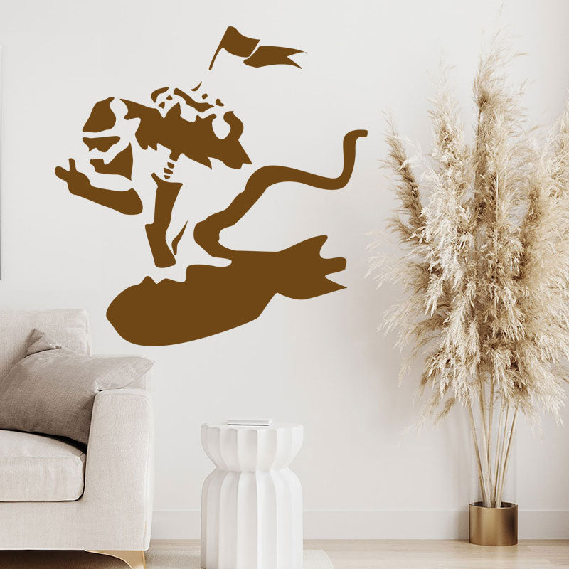 surf monkey art decals banksy wall sticker