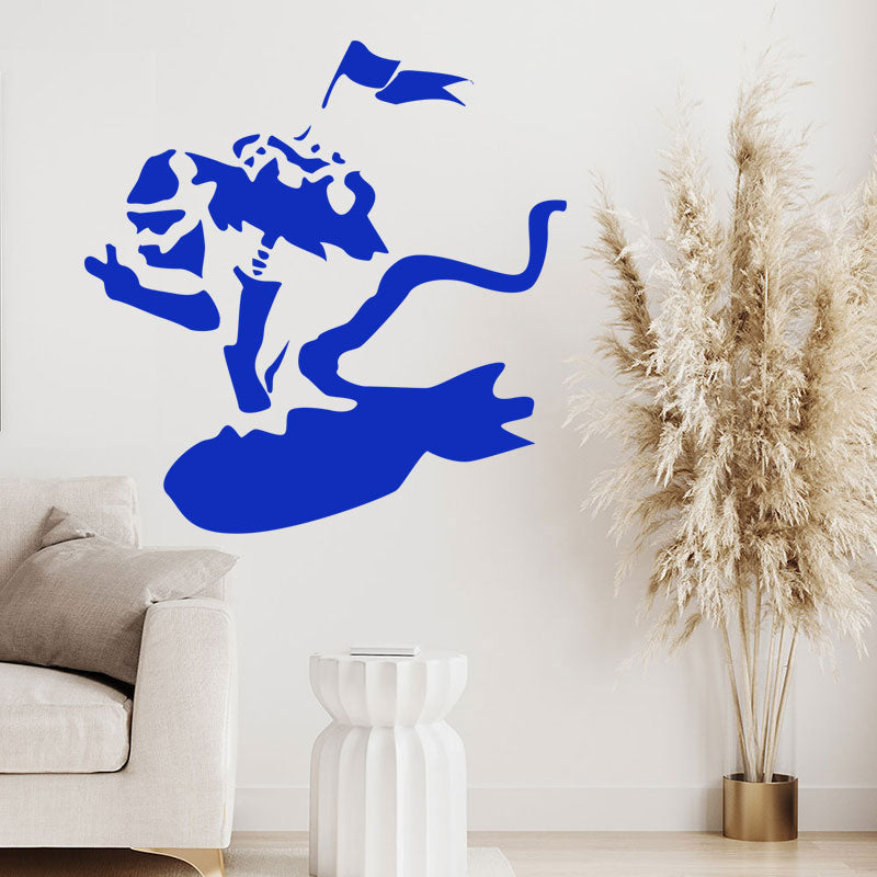 surf monkey art decals banksy wall sticker