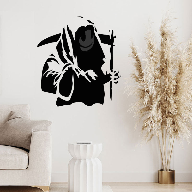 grin reaper wall sticker decal banksy