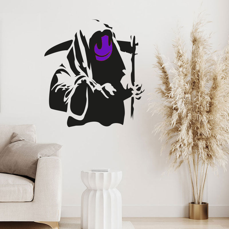 grin reaper wall sticker decal banksy