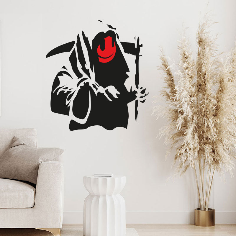 grin reaper wall sticker decal banksy