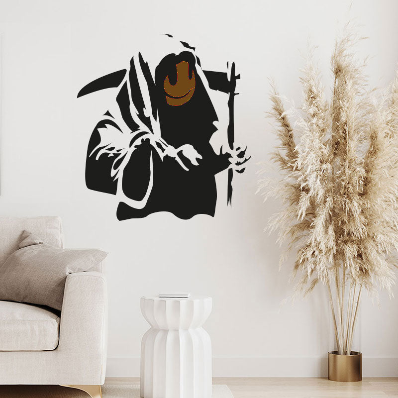 grin reaper wall sticker decal banksy