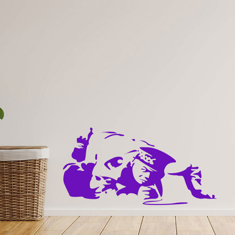 cocaine cop copper banksy vinyl wall sticke