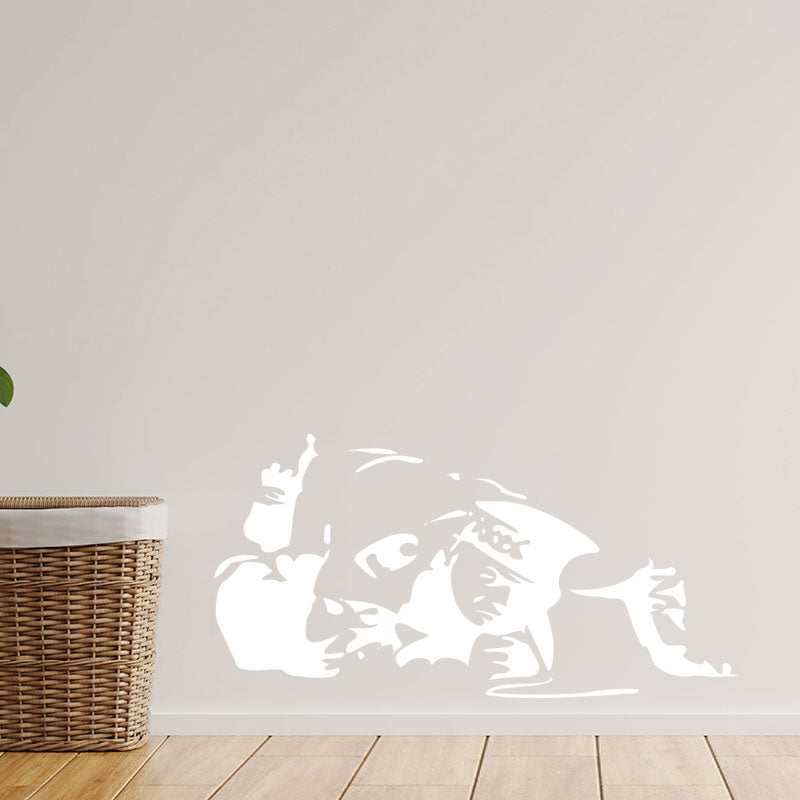 cocaine cop copper banksy vinyl wall sticke