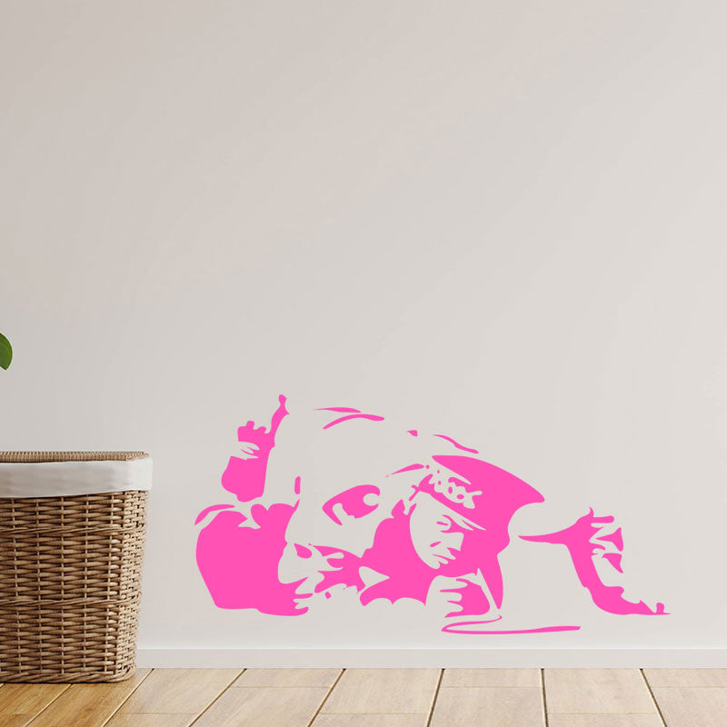 cocaine cop copper banksy vinyl wall sticke