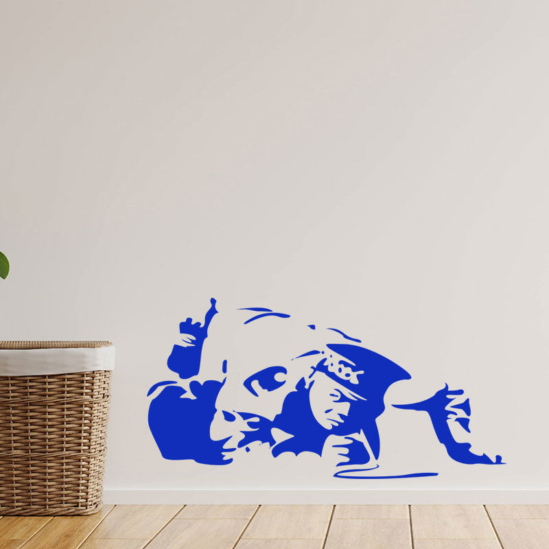 cocaine cop copper banksy vinyl wall sticke
