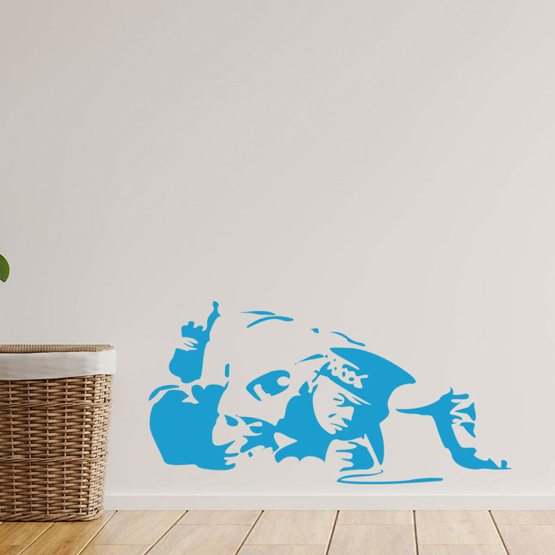 cocaine cop copper banksy vinyl wall sticke