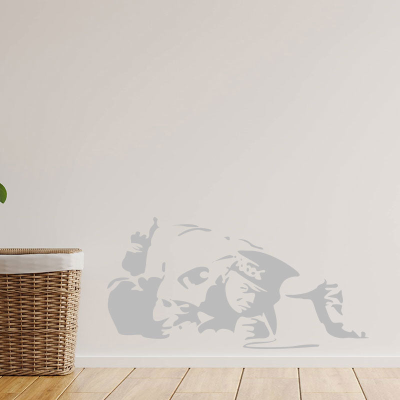 cocaine cop copper banksy vinyl wall sticke
