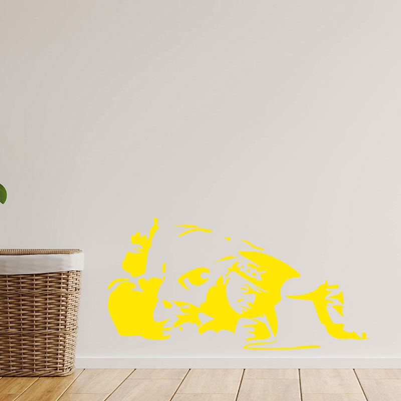 cocaine cop copper banksy vinyl wall sticke