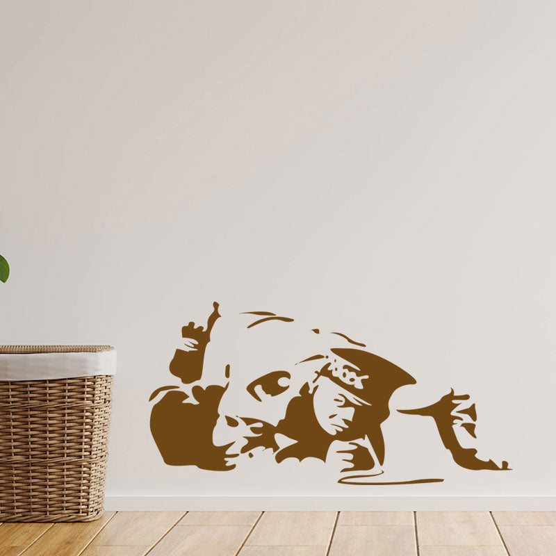 cocaine cop copper banksy vinyl wall sticke
