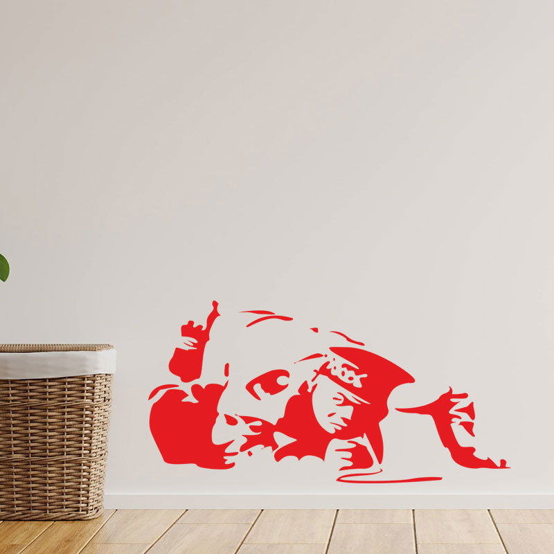 cocaine cop copper banksy vinyl wall sticke