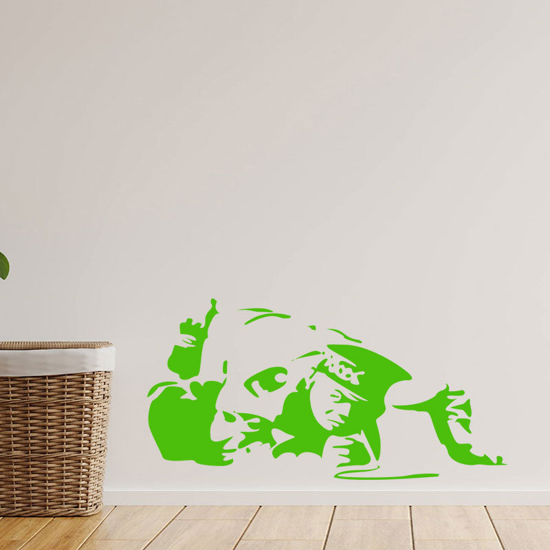 cocaine cop copper banksy vinyl wall sticke