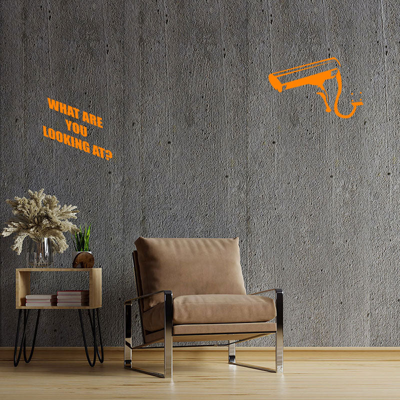 what you looking at banksy wall sticker