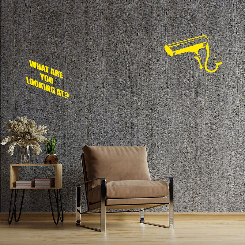 what you looking at banksy wall sticker