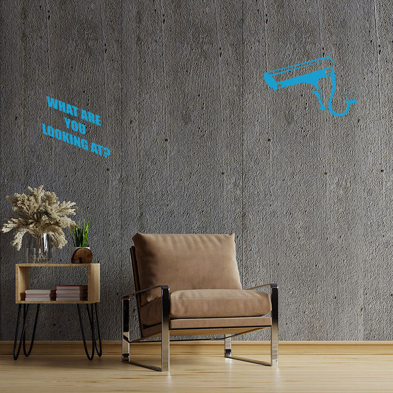 what you looking at banksy wall sticker