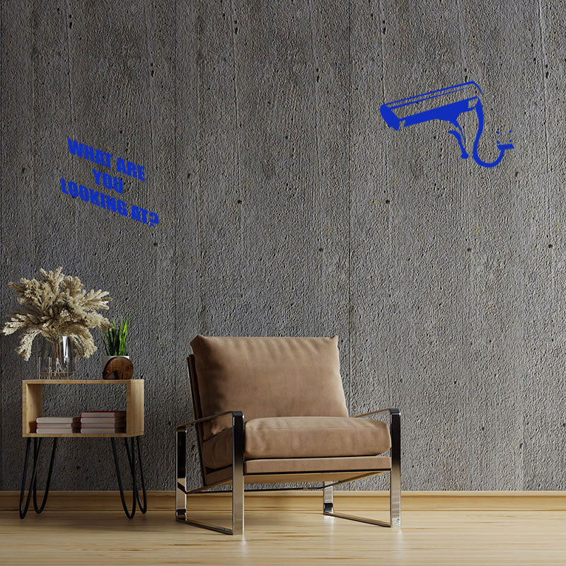 what you looking at banksy wall sticker