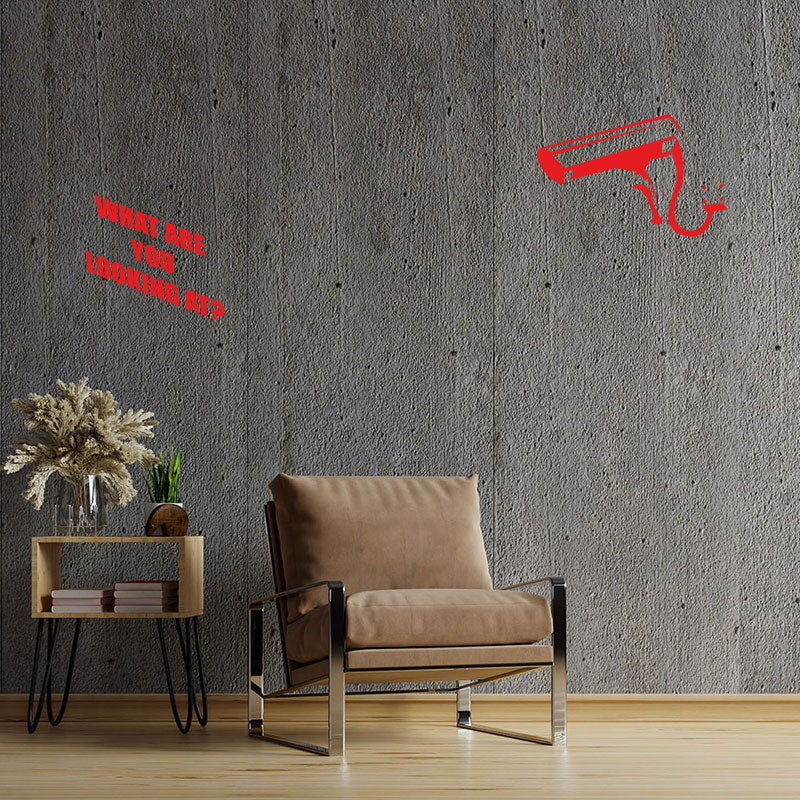 what you looking at banksy wall sticker