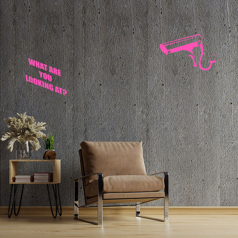 what you looking at banksy wall sticker