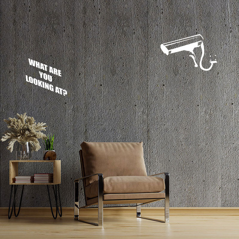 what you looking at banksy wall sticker