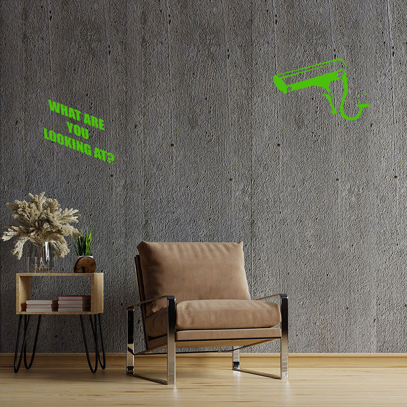 what you looking at banksy wall sticker