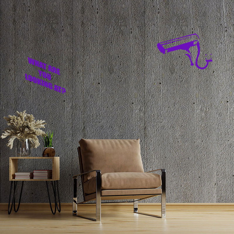 what you looking at banksy wall sticker